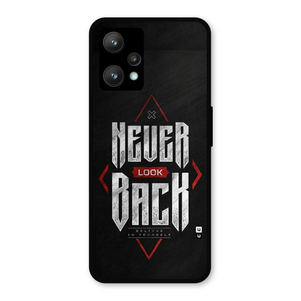 Never Look Back Diamond Metal Back Case for Realme 9 Pro Plus 5G