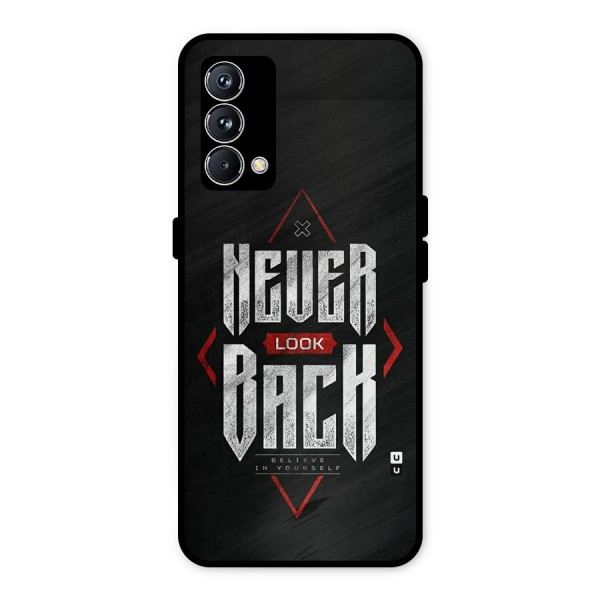 Never Look Back Diamond Metal Back Case for Realme GT Master Edition
