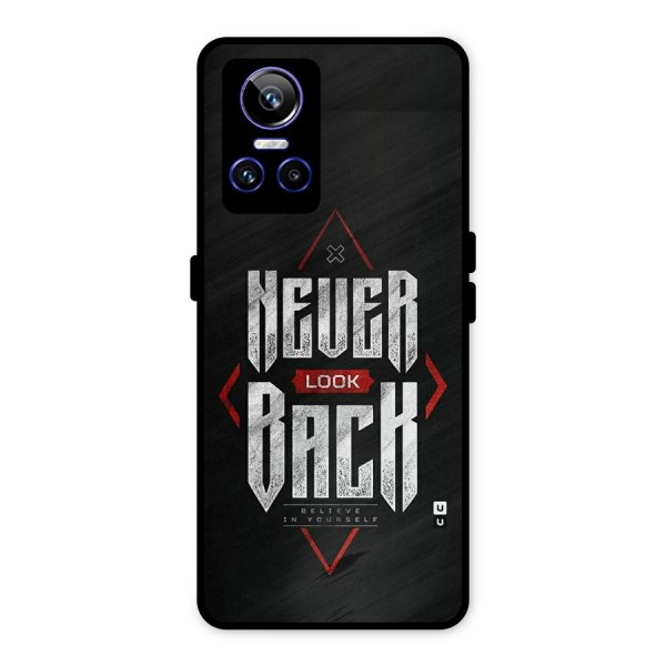 Never Look Back Diamond Metal Back Case for Realme GT Neo 3