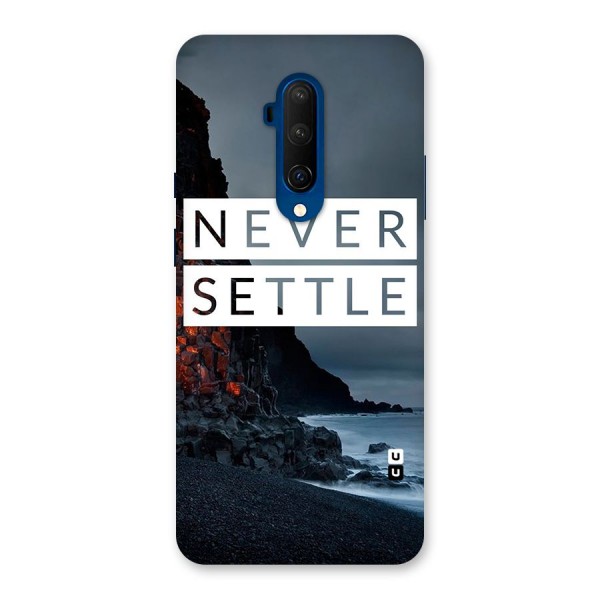 Never Settle Dark Beach Back Case for OnePlus 7T Pro