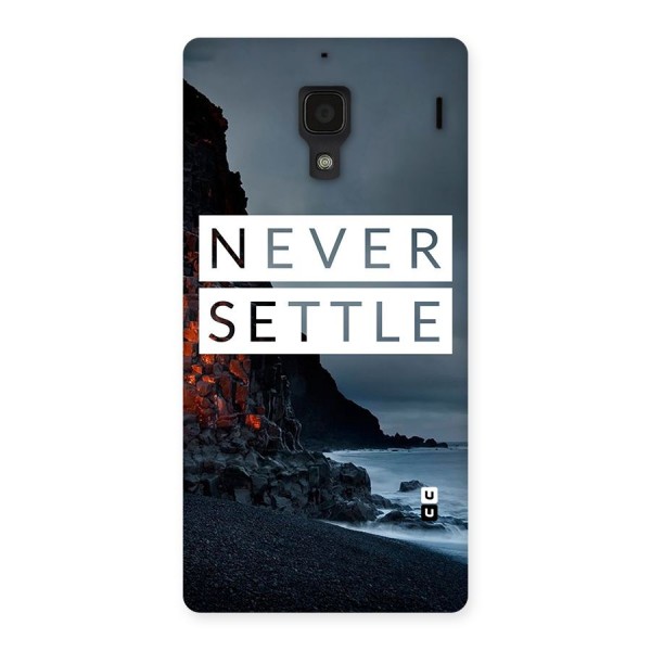 Never Settle Dark Beach Back Case for Redmi 1S