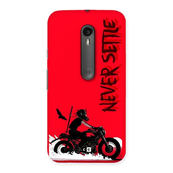 Never Settle Ride Back Case for Moto G3