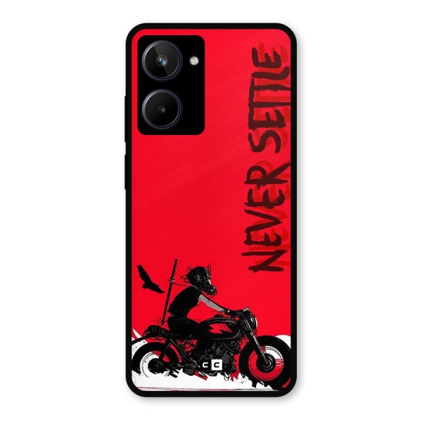 Never Settle Ride Metal Back Case for Realme 10
