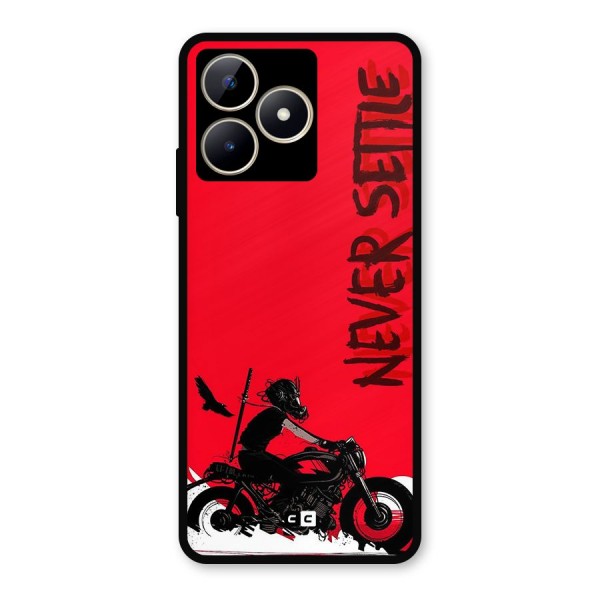Never Settle Ride Metal Back Case for Realme C53