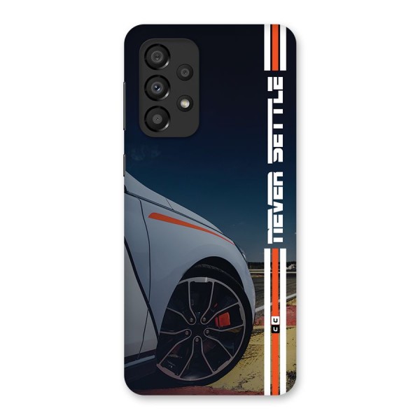 Never Settle SuperCar Back Case for Galaxy A33 5G