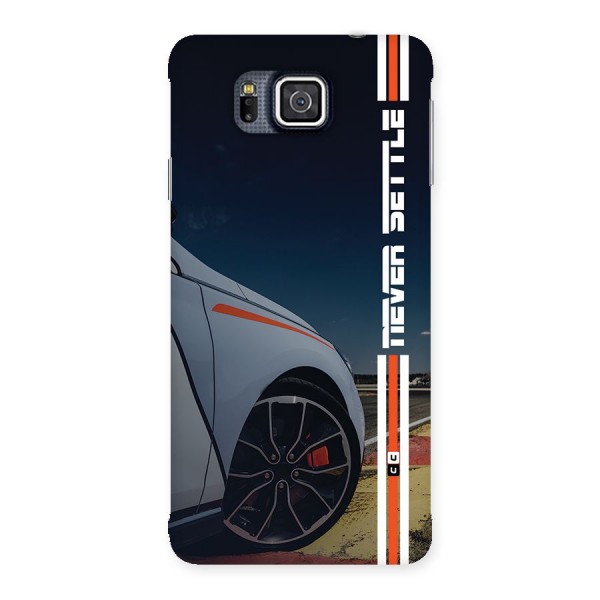 Never Settle SuperCar Back Case for Galaxy Alpha