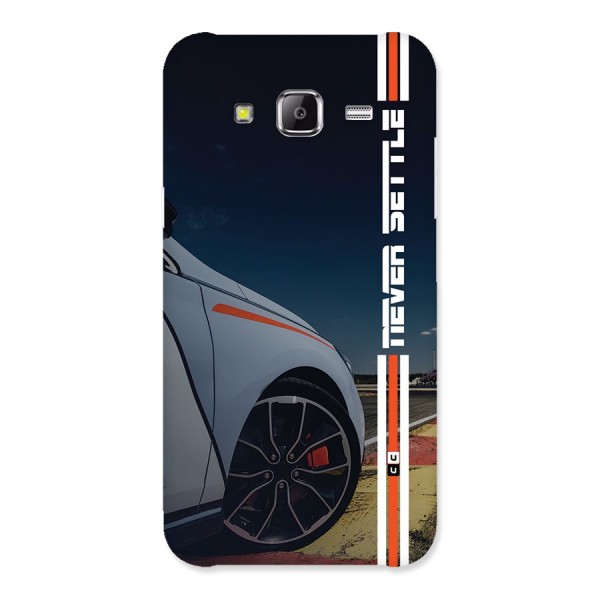 Never Settle SuperCar Back Case for Galaxy J5
