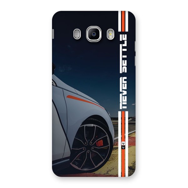 Never Settle SuperCar Back Case for Galaxy J5 2016
