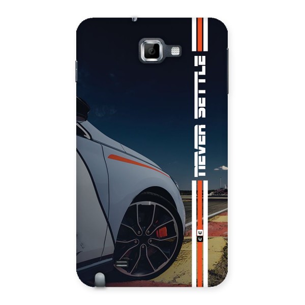 Never Settle SuperCar Back Case for Galaxy Note