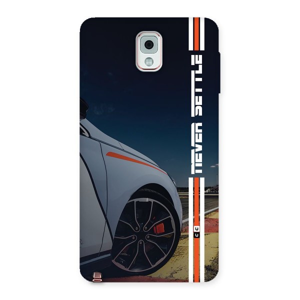 Never Settle SuperCar Back Case for Galaxy Note 3