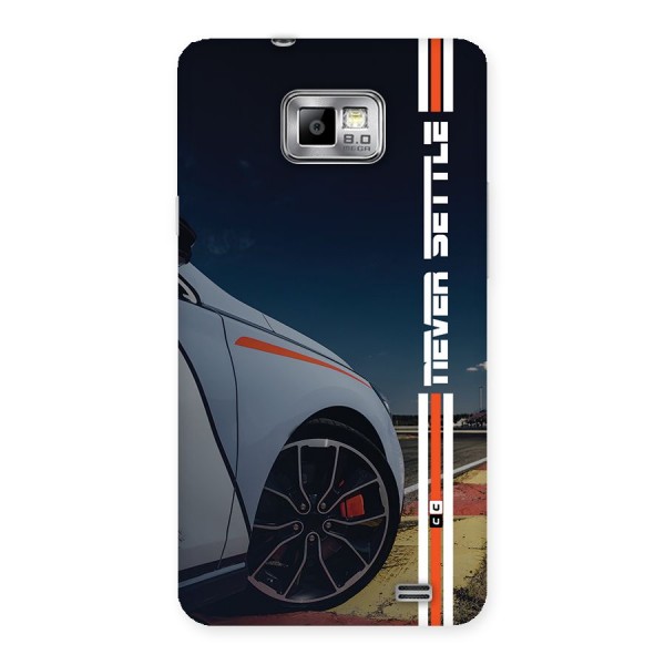 Never Settle SuperCar Back Case for Galaxy S2