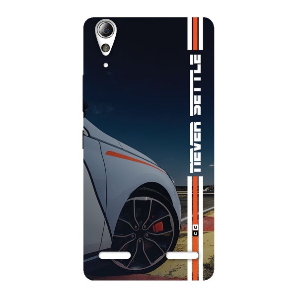Never Settle SuperCar Back Case for Lenovo A6000 Plus