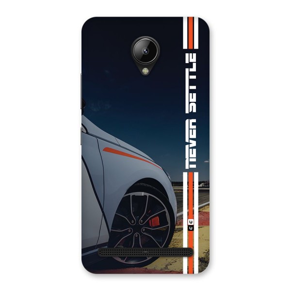 Never Settle SuperCar Back Case for Lenovo C2