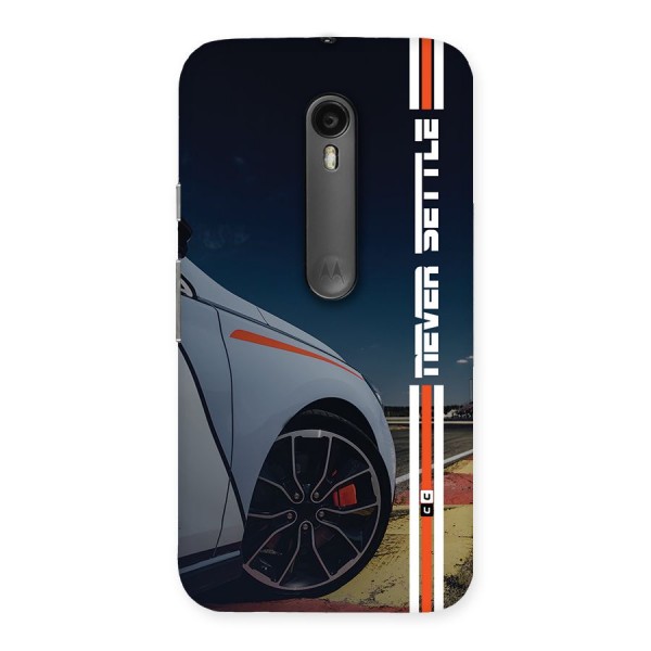 Never Settle SuperCar Back Case for Moto G3