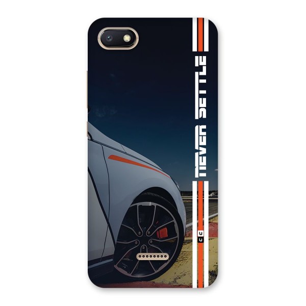 Never Settle SuperCar Back Case for Redmi 6A