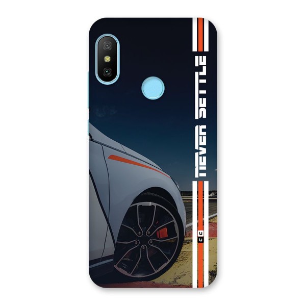 Never Settle SuperCar Back Case for Redmi 6 Pro