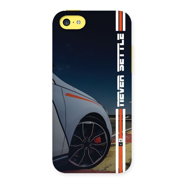 Never Settle SuperCar Back Case for iPhone 5C