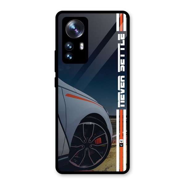 Never Settle SuperCar Glass Back Case for Xiaomi 12 Pro