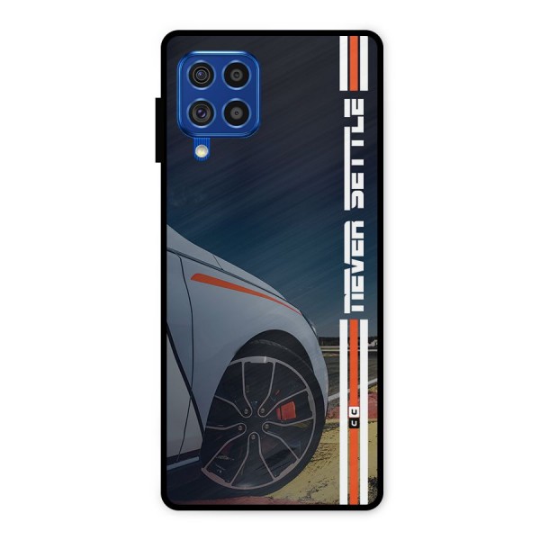 Never Settle SuperCar Metal Back Case for Galaxy F62