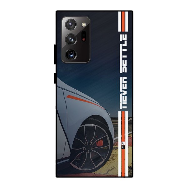 Never Settle SuperCar Metal Back Case for Galaxy Note 20 Ultra