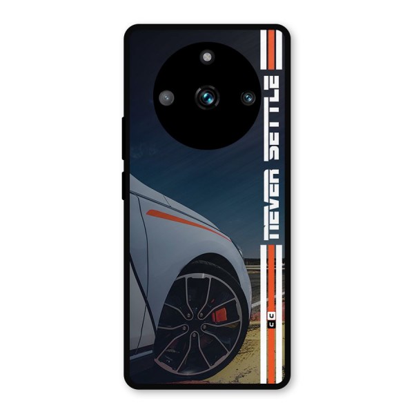 Never Settle SuperCar Metal Back Case for Realme 11 Pro Plus