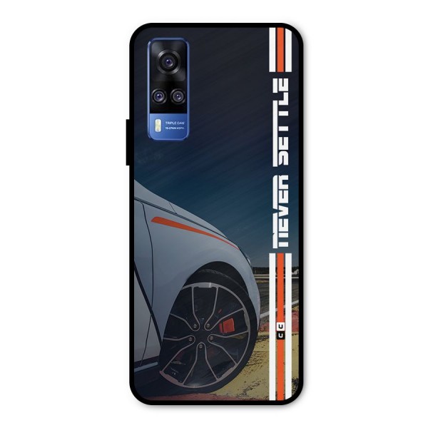 Never Settle SuperCar Metal Back Case for Vivo Y51A