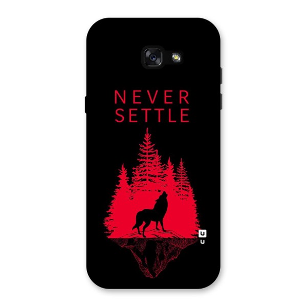 Never Settle Wolf Back Case for Galaxy A7 (2017)