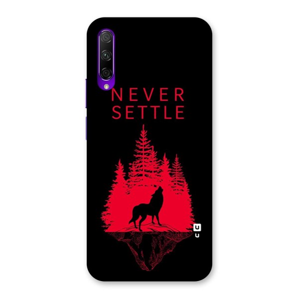 Never Settle Wolf Back Case for Honor 9X Pro
