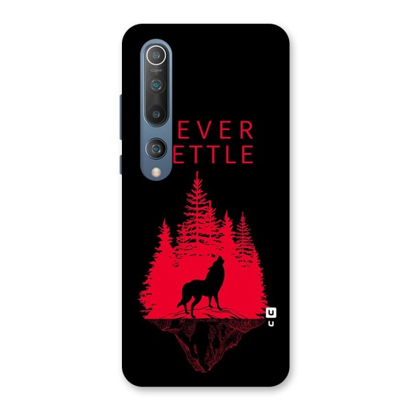 Never Settle Wolf Back Case for Mi 10