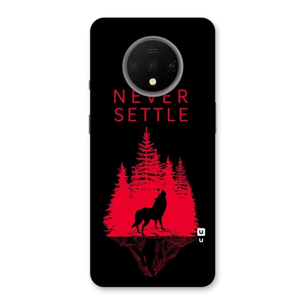 Never Settle Wolf Back Case for OnePlus 7T