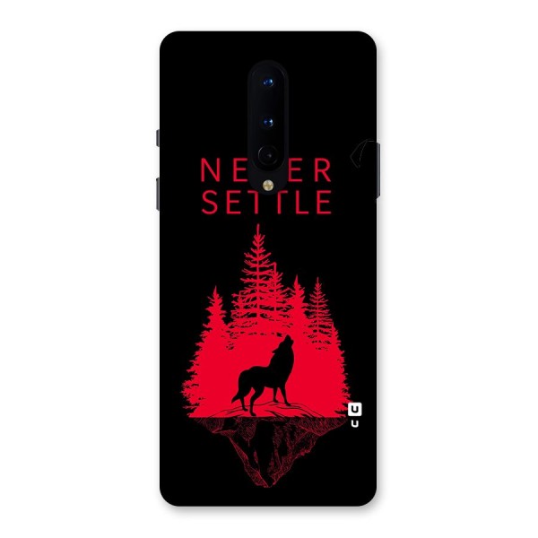 Never Settle Wolf Back Case for OnePlus 8