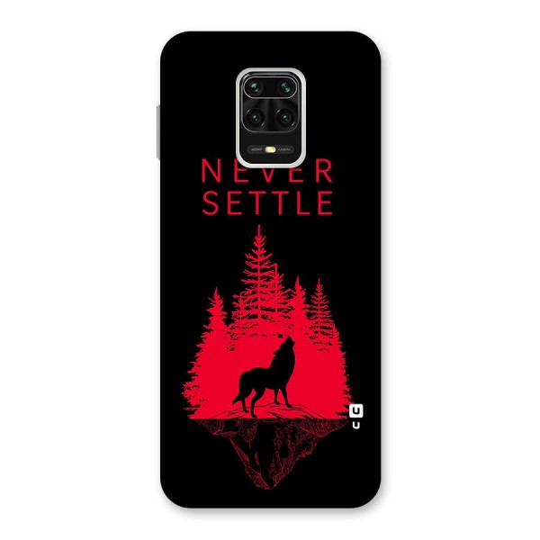 Never Settle Wolf Back Case for Poco M2 Pro