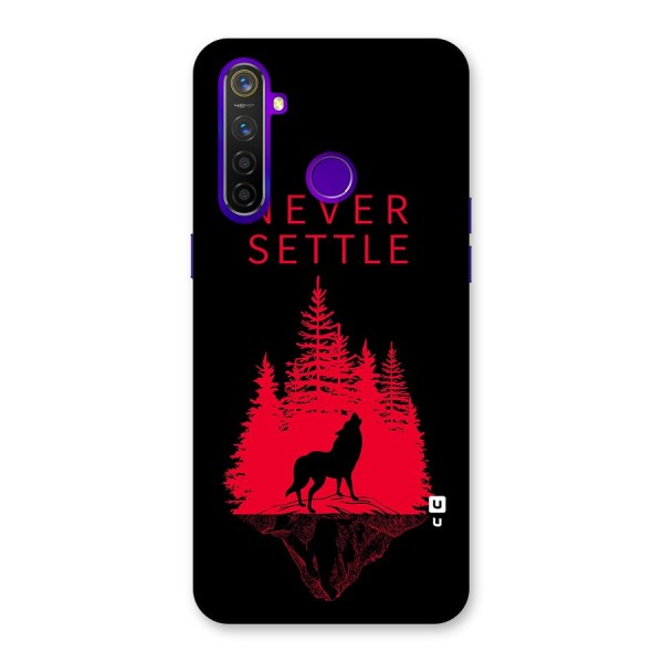 Never Settle Wolf Back Case for Realme 5 Pro