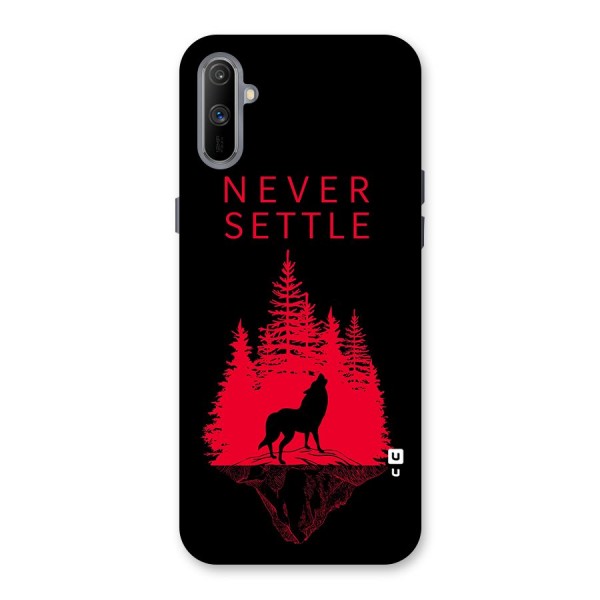 Never Settle Wolf Back Case for Realme C3