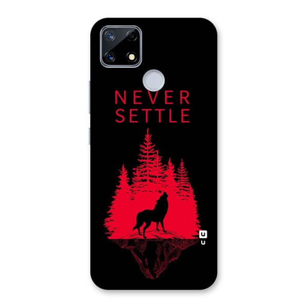 Never Settle Wolf Back Case for Realme Narzo 20