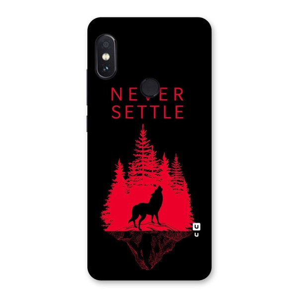 Never Settle Wolf Back Case for Redmi Note 5 Pro