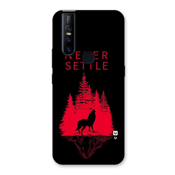 Never Settle Wolf Back Case for Vivo V15