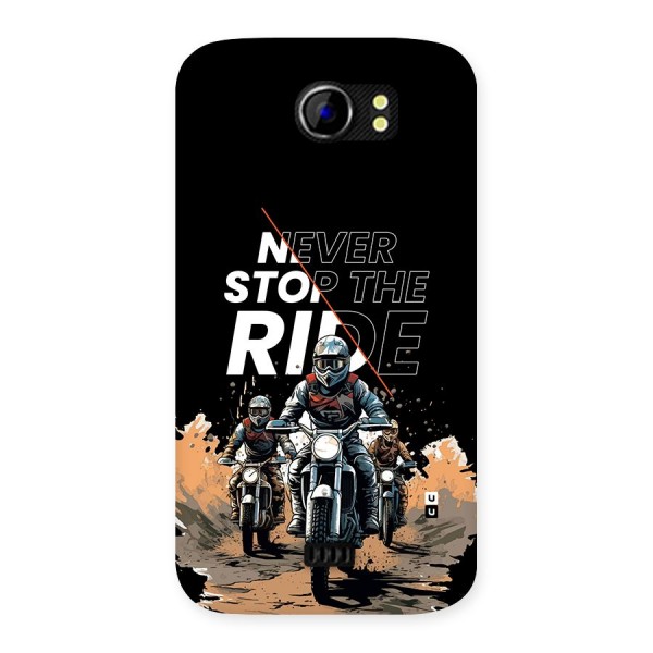 Never Stop ride Back Case for Canvas 2 A110