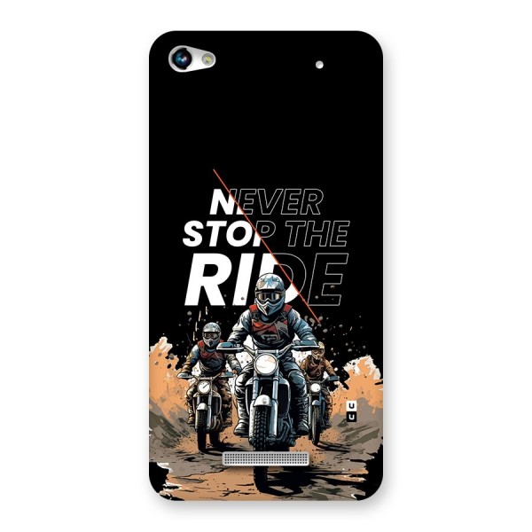 Never Stop ride Back Case for Canvas Hue 2 A316