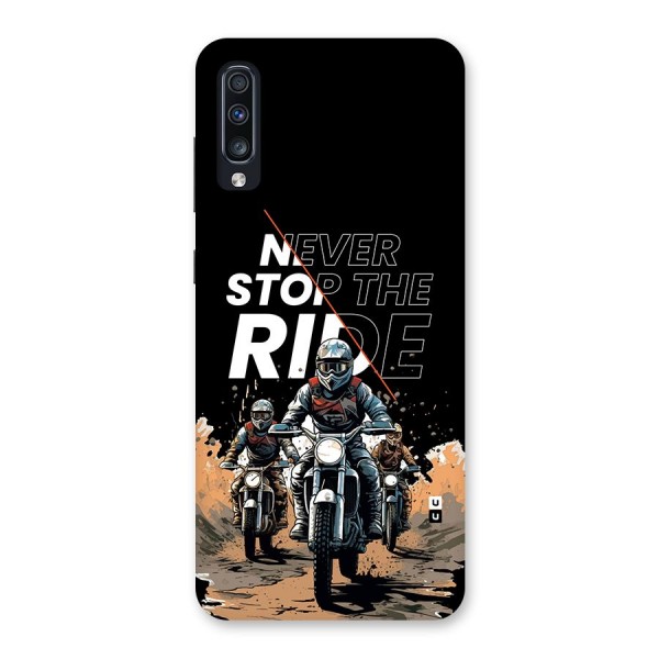 Never Stop ride Back Case for Galaxy A70