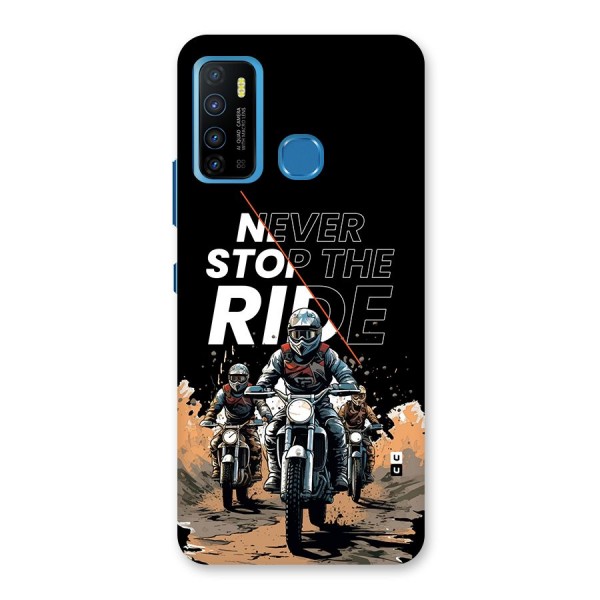 Never Stop ride Back Case for Infinix Hot 9