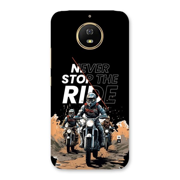 Never Stop ride Back Case for Moto G5s