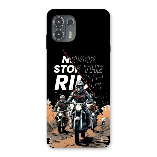 Never Stop ride Back Case for Motorola Edge 20 Fusion