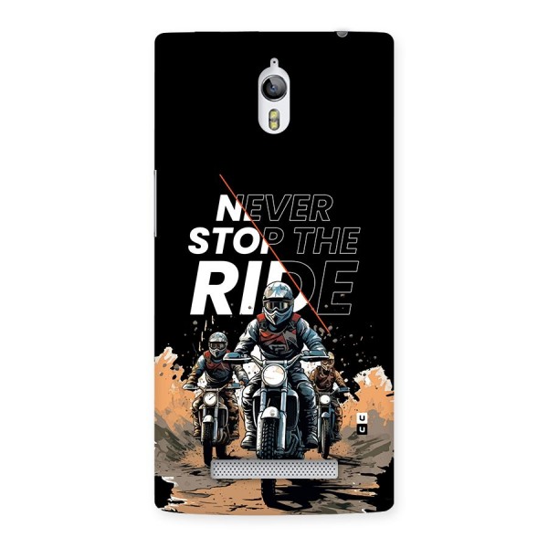 Never Stop ride Back Case for Oppo Find 7