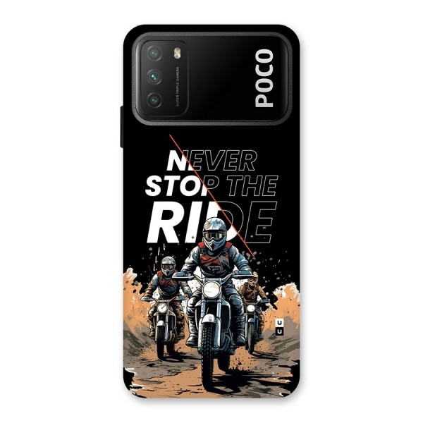 Never Stop ride Back Case for Poco M3