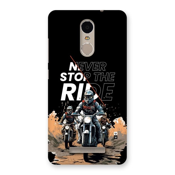 Never Stop ride Back Case for Redmi Note 3