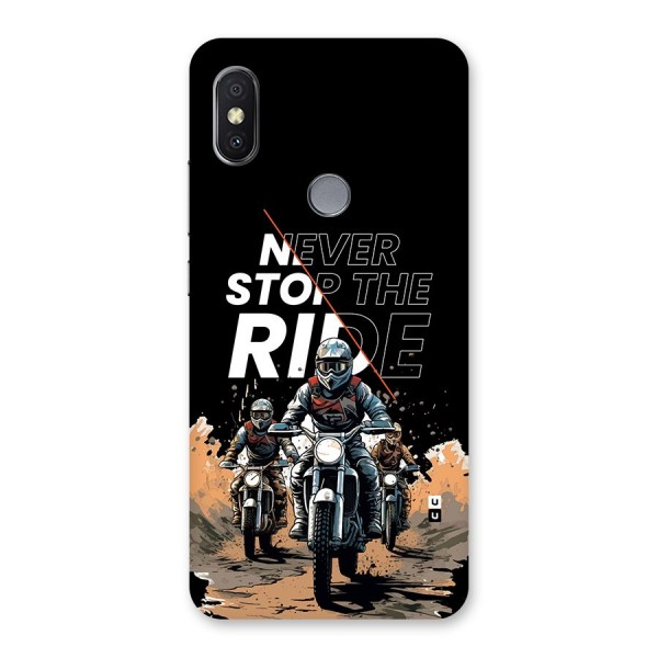 Never Stop ride Back Case for Redmi Y2