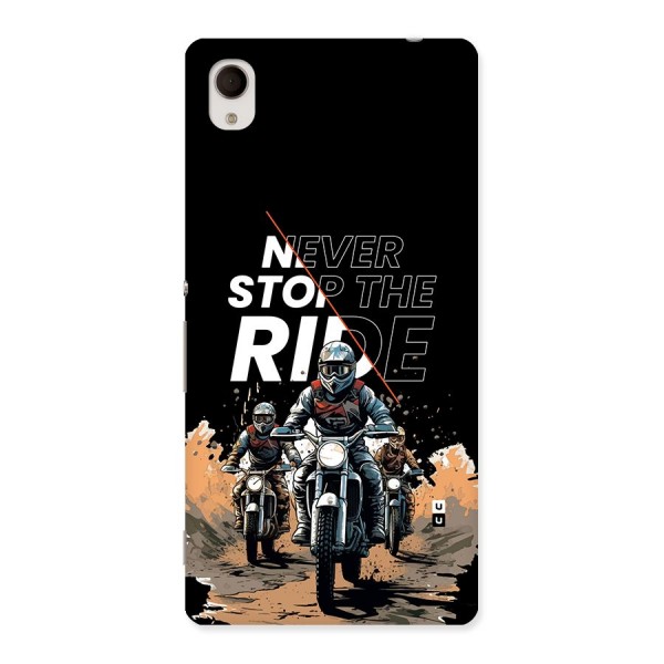 Never Stop ride Back Case for Xperia M4