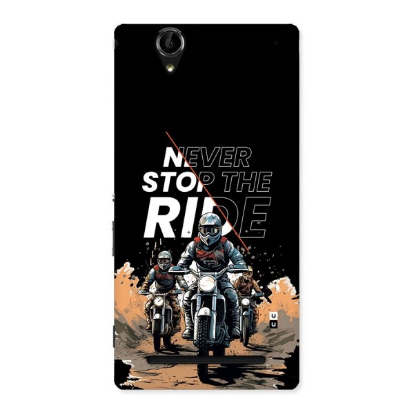 Never Stop ride Back Case for Xperia T2