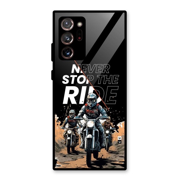 Never Stop ride Glass Back Case for Galaxy Note 20 Ultra 5G